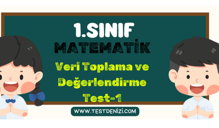1.Sınıf-MATEMATİK-Veri Toplama ve Değerlendirme-Test 1