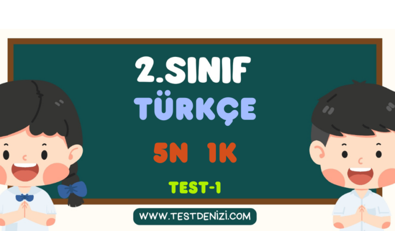 2.Sınıf TÜRKÇE-5N 1K-Test 1