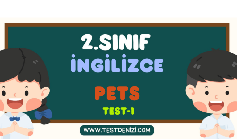 2. Sınıf İNGİLİZCE-Pets-Test 1