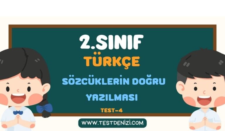 2.SINIF TÜRKÇE SÖZCÜKLERİN DOĞRU YAZILMASI