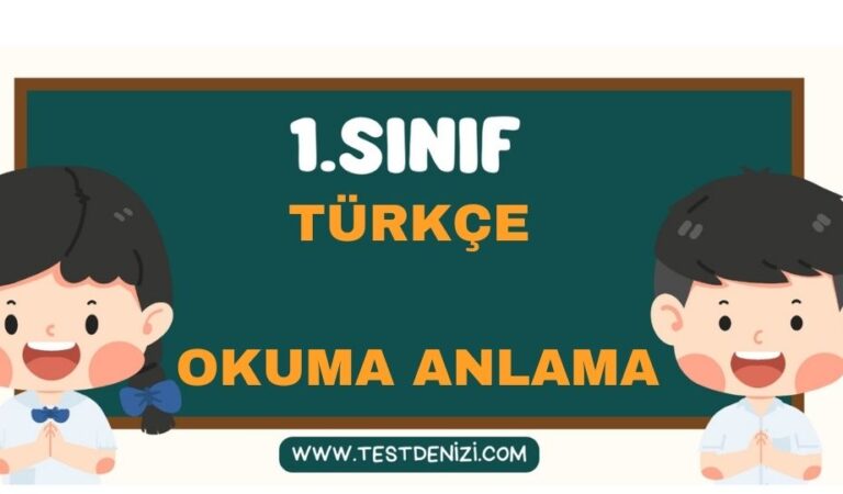 1.SINIF TÜRKÇE OKUMA ANLAMA ETKİNLİĞİ